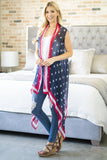 AMERICAN WOMAN - Small Stars Kimono Cover-up