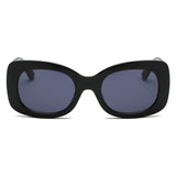 Wavly - Retro Rectangle Oversize Sunglasses