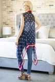 AMERICAN WOMAN - Small Stars Kimono Cover-up