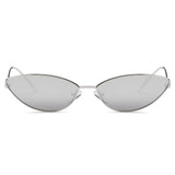 Flint - Small True Retro Vintage Slim Metal Sunglasses