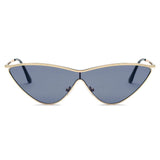 Fontana - Women Metal Cat Eye Sunglasses