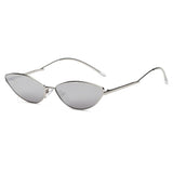 Flint - Small True Retro Vintage Slim Metal Sunglasses