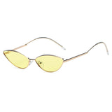 Flint - Small True Retro Vintage Slim Metal Sunglasses