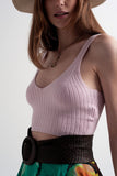 Beverly - Knitted Crop Top