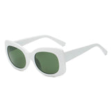 Wavly - Retro Rectangle Oversize Sunglasses