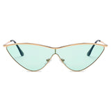 Fontana - Women Metal Cat Eye Sunglasses