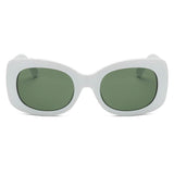 Wavly - Retro Rectangle Oversize Sunglasses